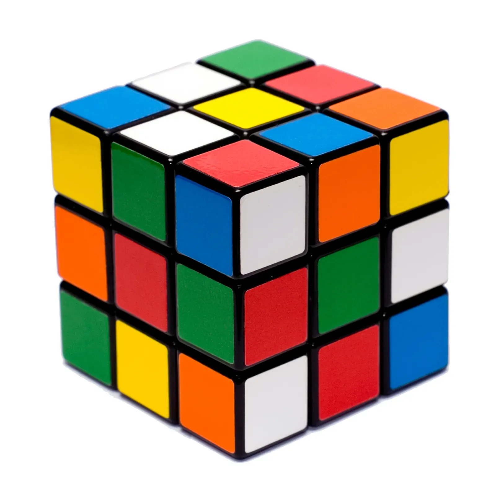 A scrambled Rubik's Cube